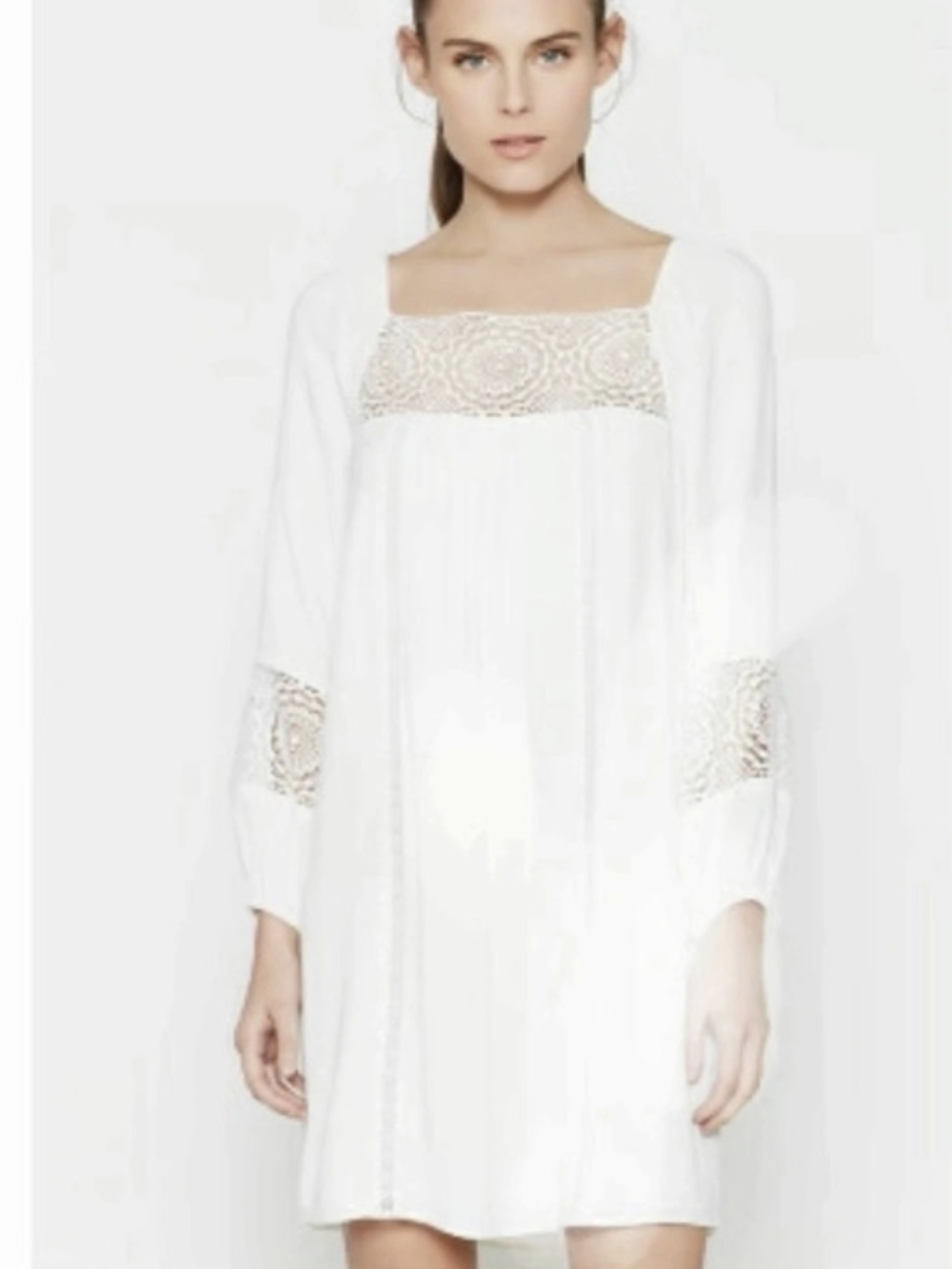 Joie Mini Dress White Size Medium NWT